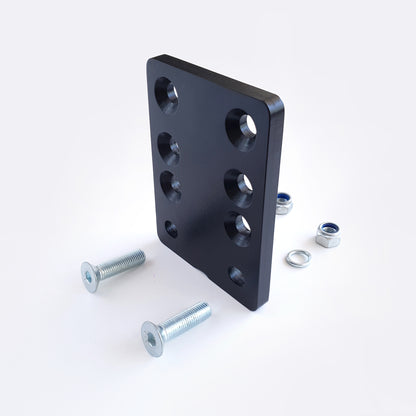 8 hole tow ball raiser or dropper plate - 16mm