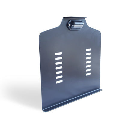 Metal number plate backer and light
