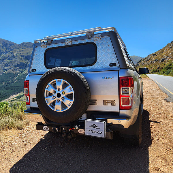 iTrekz makes products for overland vehicles such as Spare Wheel carriers